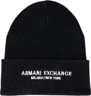 Kapelë Armani Exchange për meshkuj, e zezë Kapelë Armani Exchange për meshkuj, e zezë