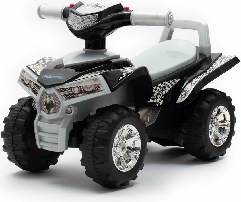 quad lodër ride-on, Baby Mix, me tinguj e drita, 12–36 muaj, deri 27 kg, gri