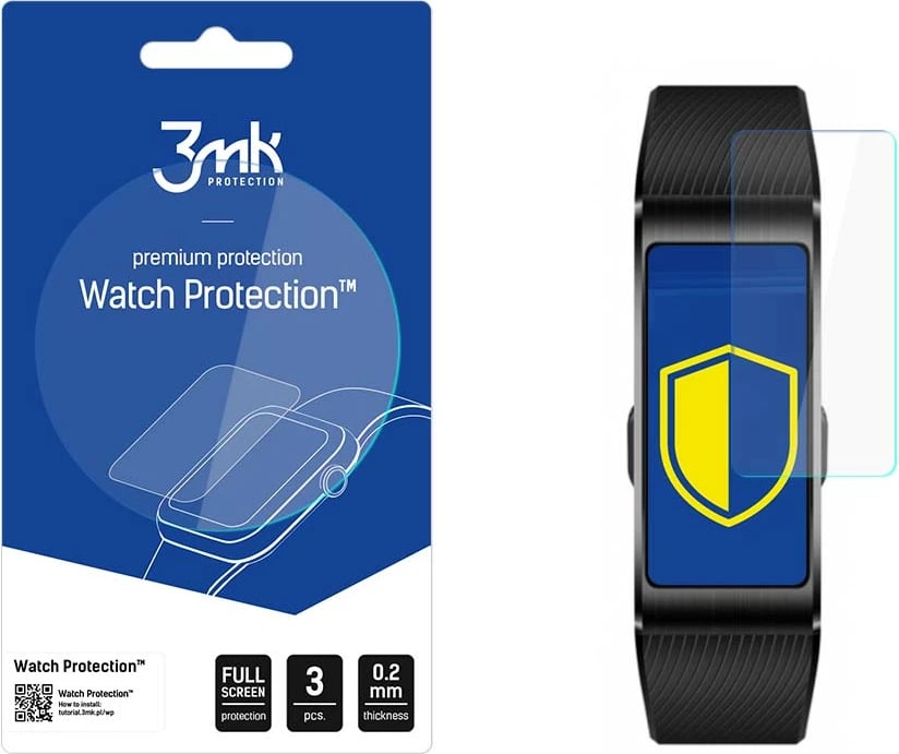 Fletë mbrojtëse për orë të mençur 3mk Protection Watch Protection ARC+ për Huawei Band 4 Pro, Set 3 copë