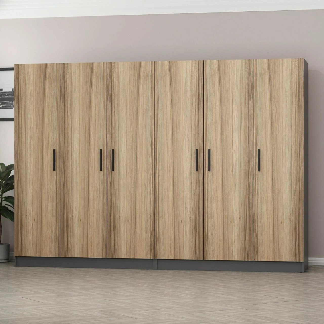 Dollap Skye Decor, ngjyrë dore, 270x190x52cm