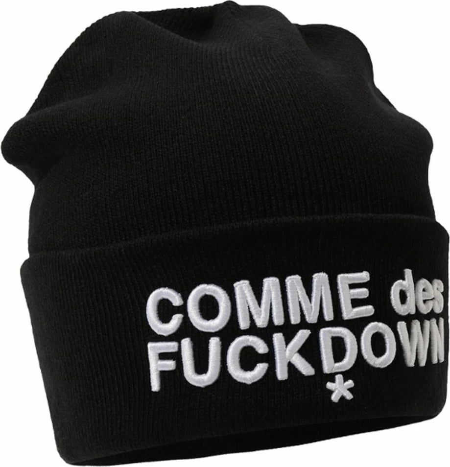 Kapelë për meshkuj Comme Des Fuckdown, e zezë
