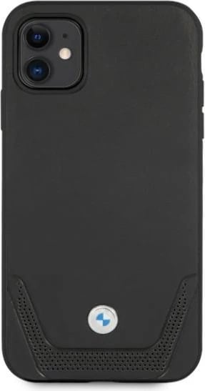 Mbështjellës BMW BMHCN61RSWPK për iPhone 11/XR, hardcase, lëkurë, i zi