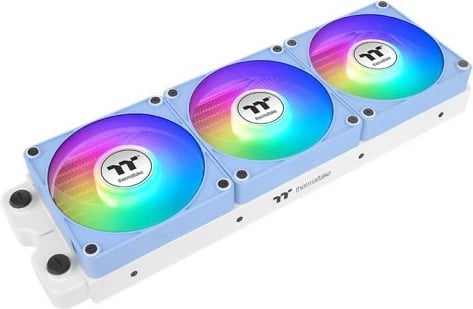 Set ventilatorë Thermaltake CT120 EX ARGB, 3x120mm, PWM, lidhje magnetike, Hydrangea Blue