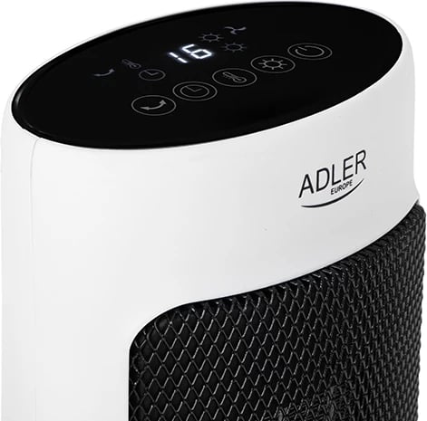 Ngrohës kullë Adler AD 7738, qeramik, 2000W, LED, telekomandë, timer 1-12h, i bardhë