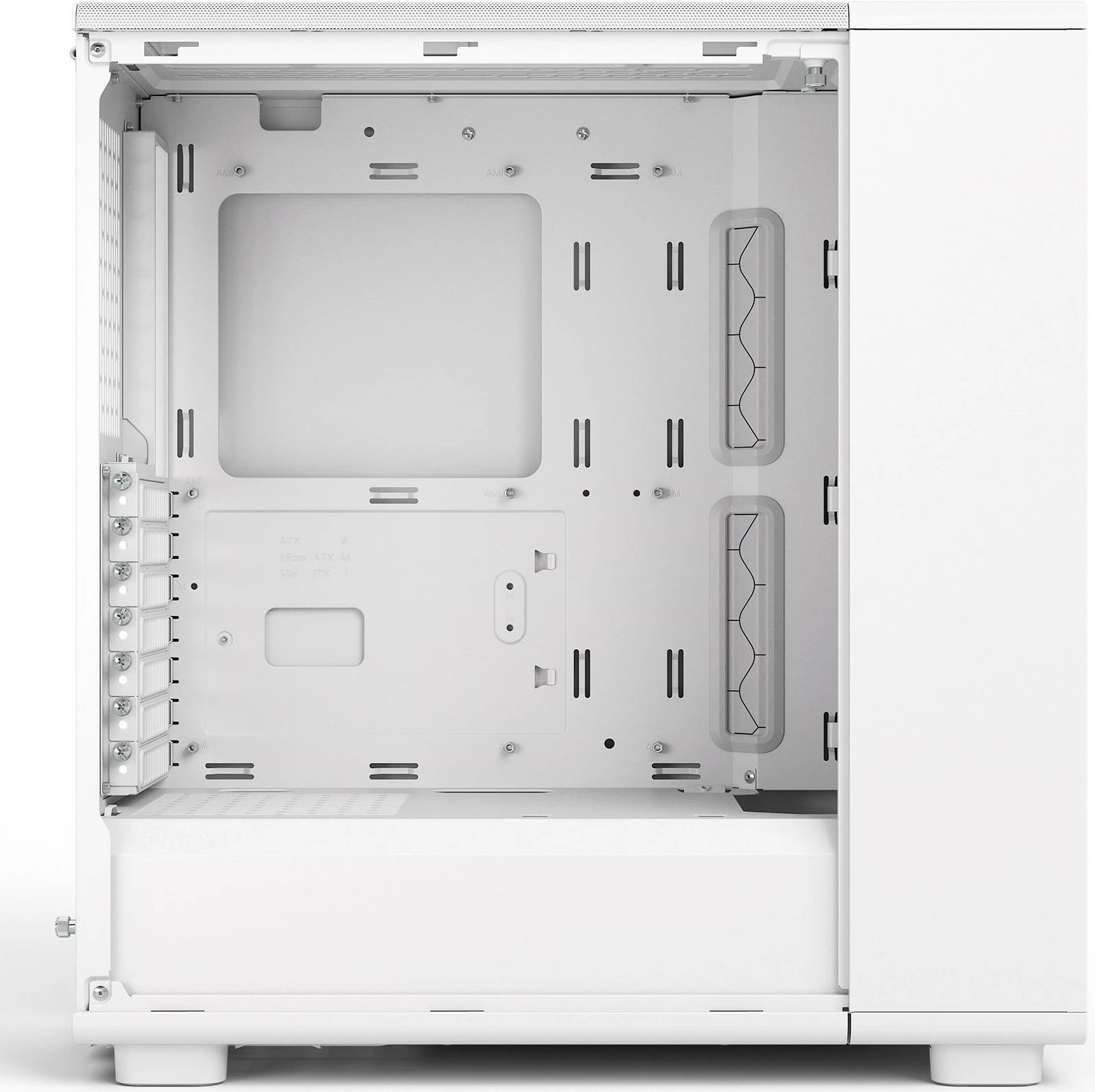 Kasë Fractal Design Epoch White TG Clear tint, Midi Tower, xham i temperuar, e bardhë