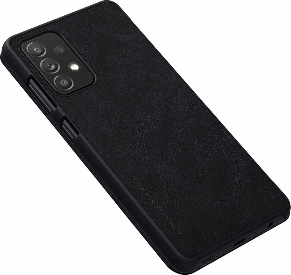 Mbështjellës Nillkin Qin për Samsung Galaxy A72 4G, lëkurë, i zi Mbështjellës Nillkin Qin për Samsung Galaxy A72 4G, lëkurë, i zi