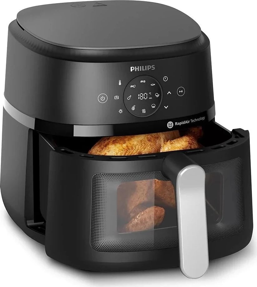 Frytkownicë Philips Ovi XL NA231, pa yndyrë, e zezë