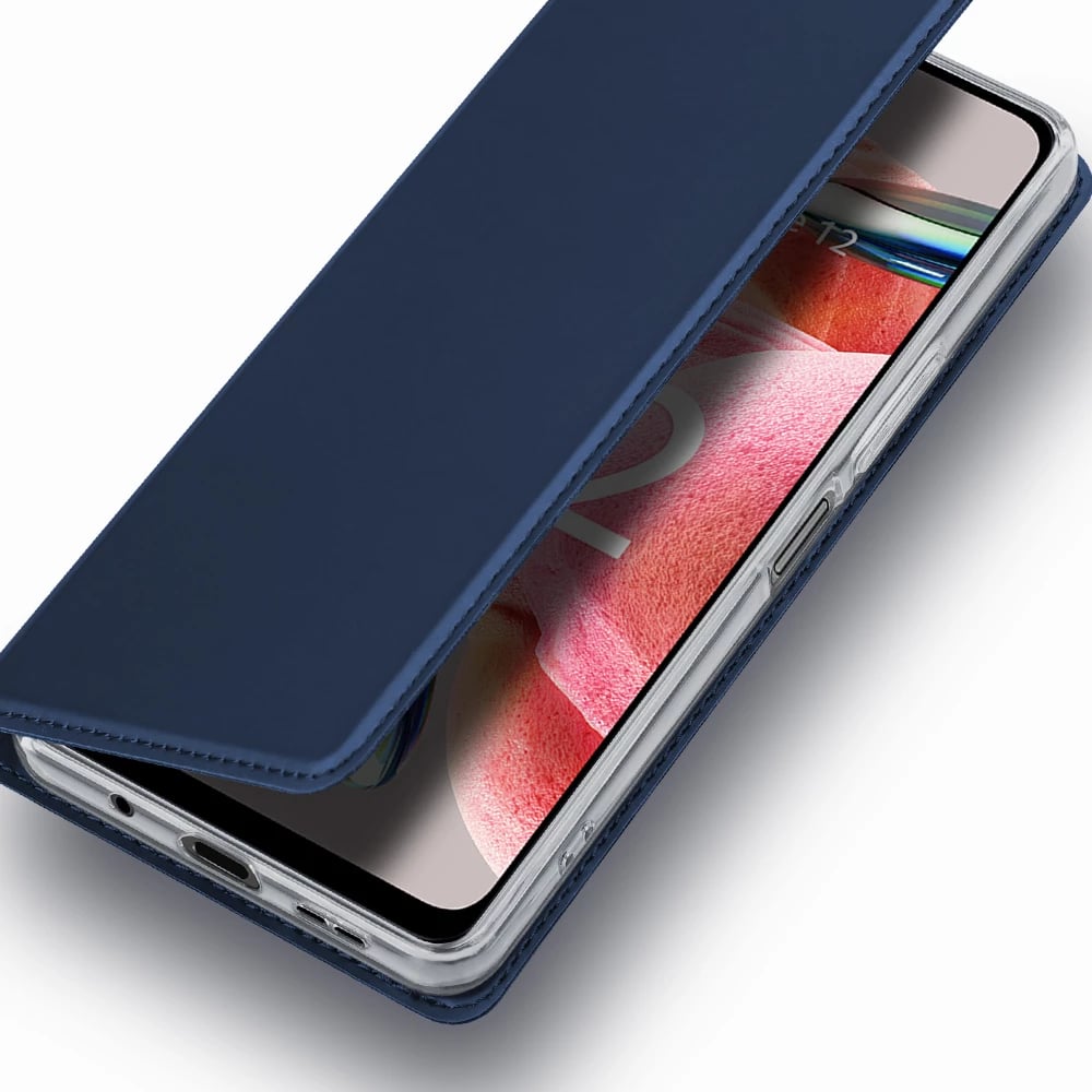 Mbështjellës Dux Ducis Skin Pro për Xiaomi Redmi Note 12, me kapak, portofol dhe qëndrim, Kaltër Mbështjellës Dux Ducis Skin Pro për Xiaomi Redmi Note 12, me kapak, portofol dhe qëndrim, Kaltër