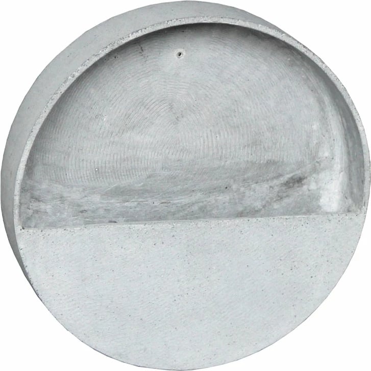 Mbajtëse për bimë aromatike për mur, gur i sinterizuar, gri, 25x25x8cm