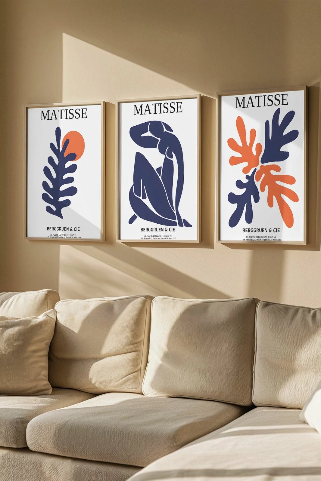 Set pikturash dekorative me kornizë, 3 copë, Wallity, Artvmodel17-Ahsap