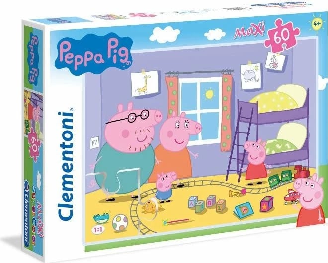 Puzzle Clementoni me Peppa Pig, 60 copa për fëmijë