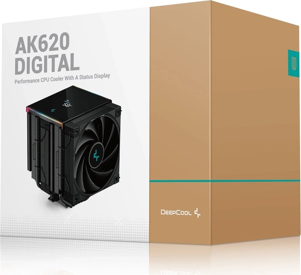 Ftohës procesori DeepCool AK620 DIGITAL, 12 cm, i zi Ftohës procesori DeepCool AK620 DIGITAL, 12 cm, i zi