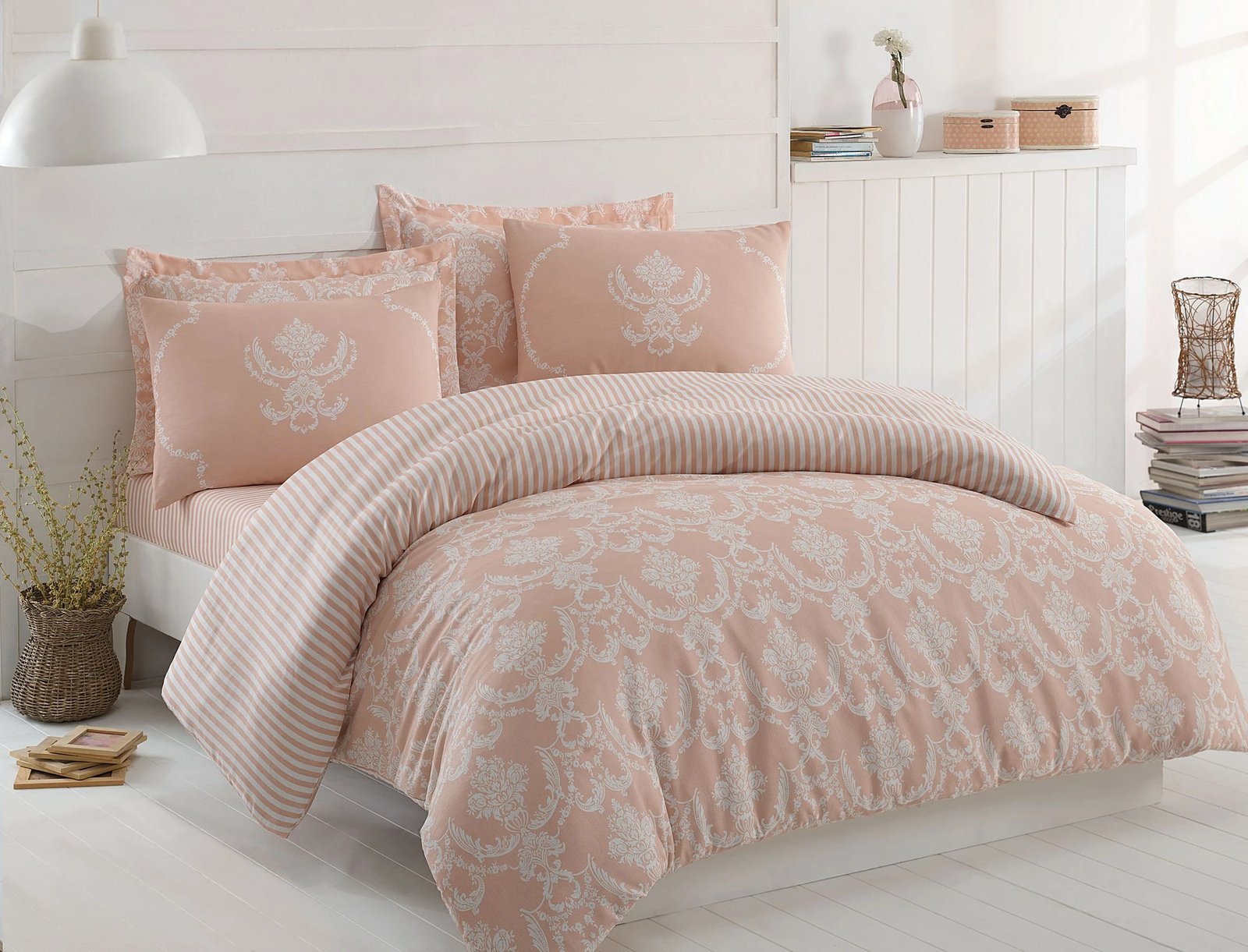 Set mbulesash për jorgan dopio, ngjyrë pluhur, L'essentiel, Pure Set mbulesash për jorgan dopio, ngjyrë pluhur, L'essentiel, Pure