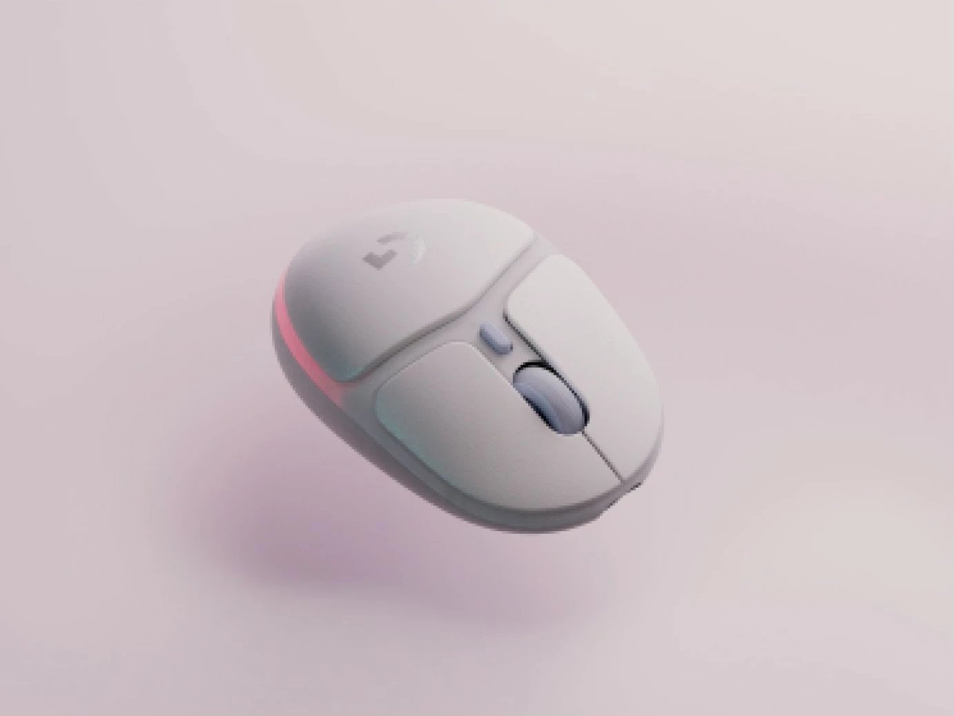 Maus Logitech G705 wireless, 6 butona, për duar të vogla, Bluetooth/USB, bardhë