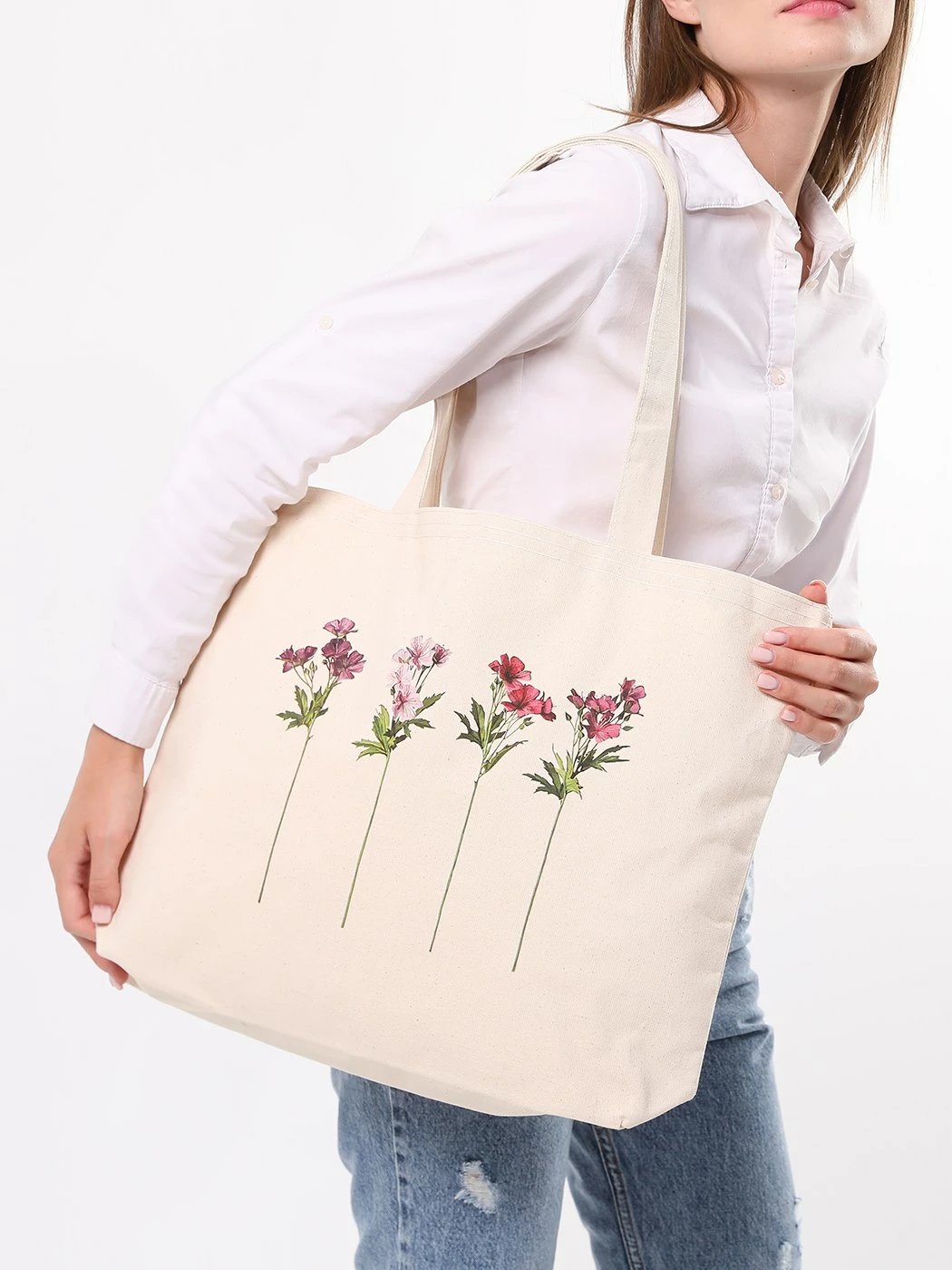 Çantë tote Zoozie Bags, krem, 1685