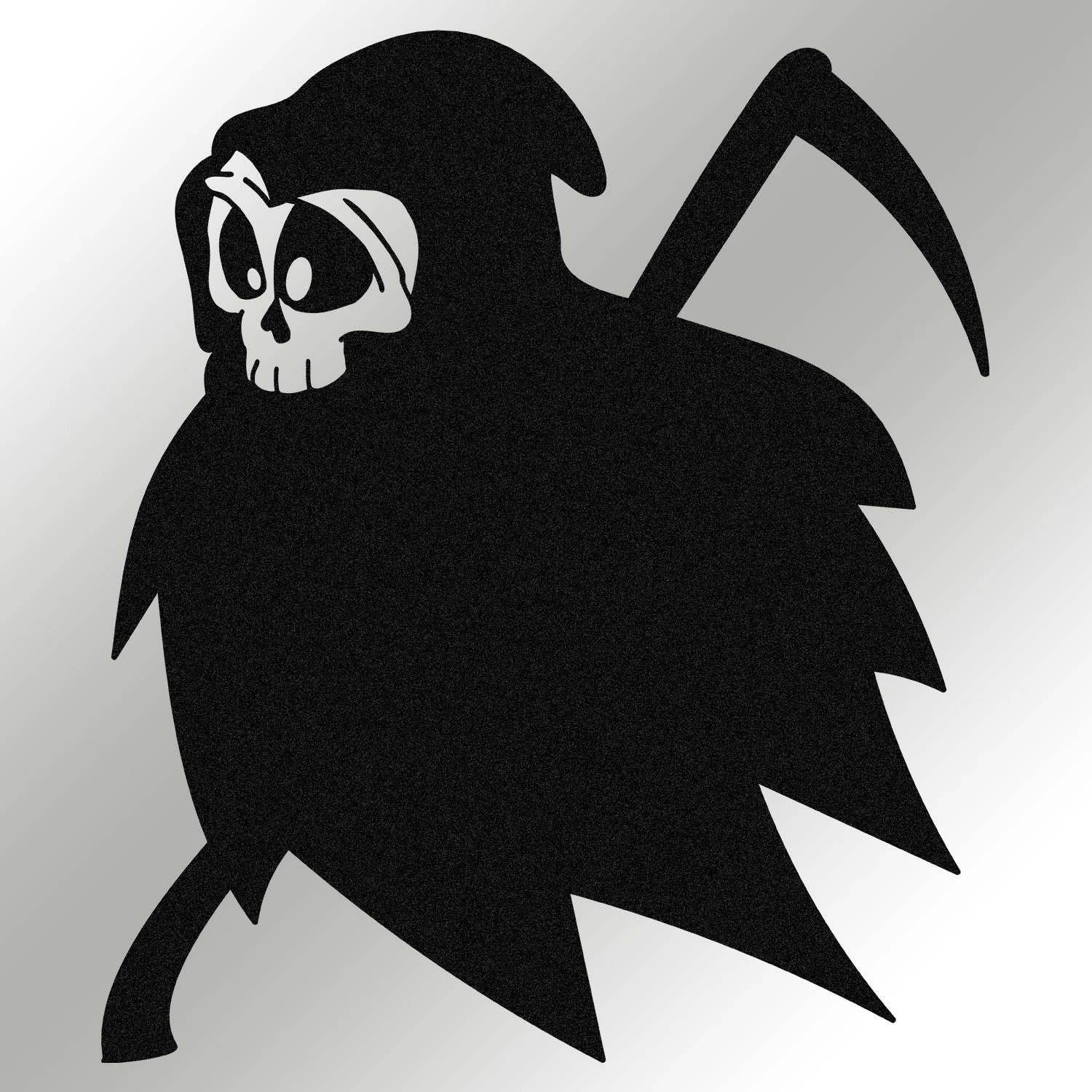 Aksesor muri dekorativ prej metali, Wallity, Halloween 8, ngjyrë e zezë, 45x53cm