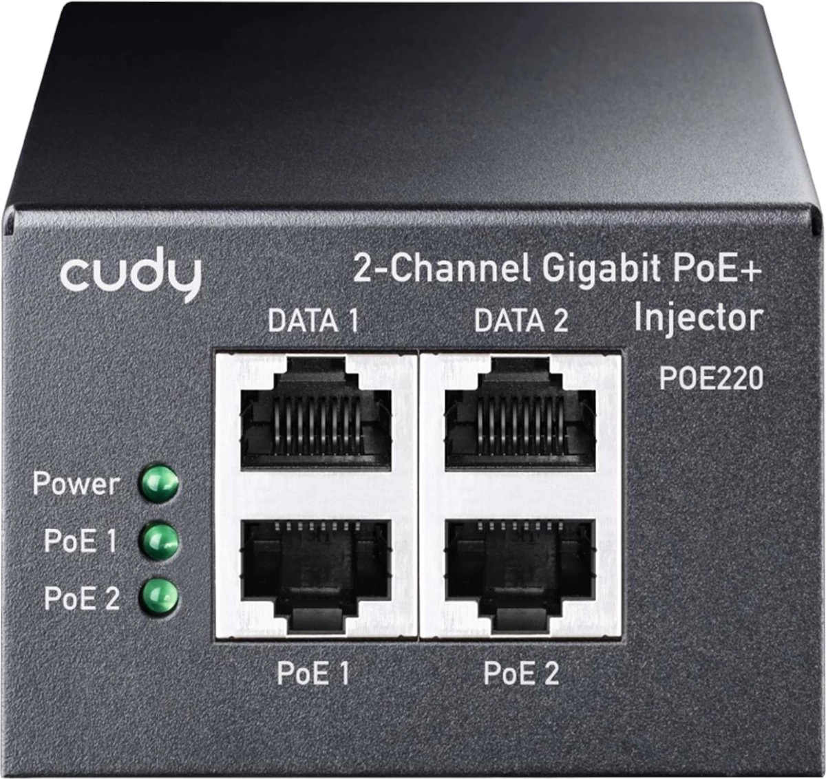 2-Channel 30W Gigabit PoE+/PoE Injector