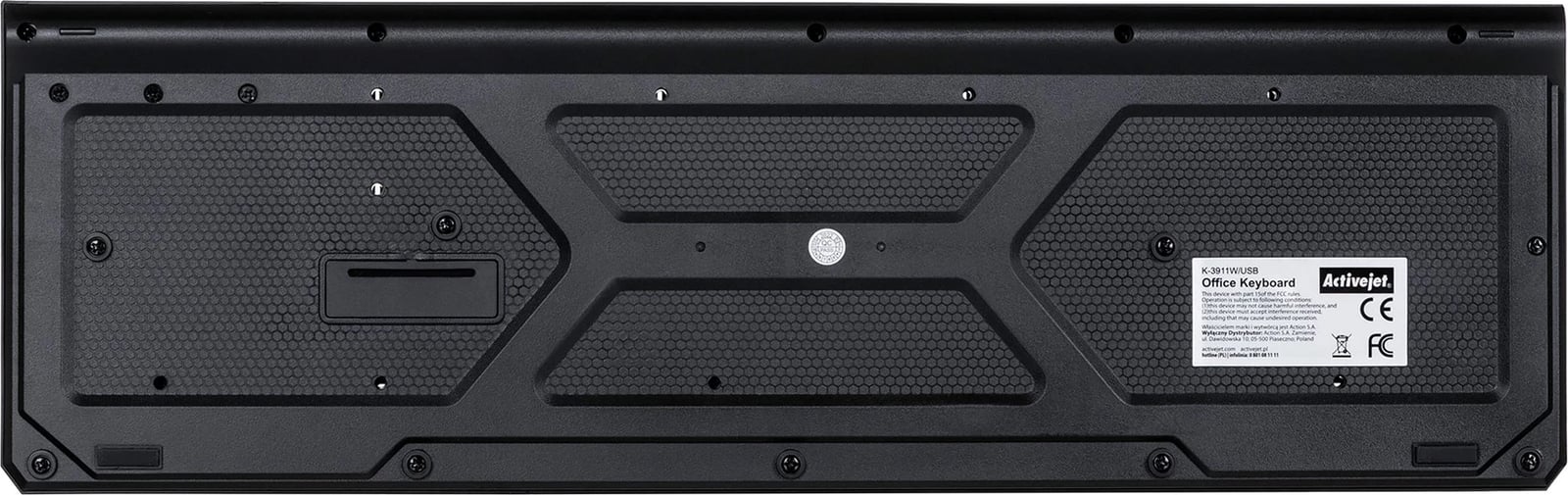 Tastierë wireless Activejet K-3911W, e zezë 