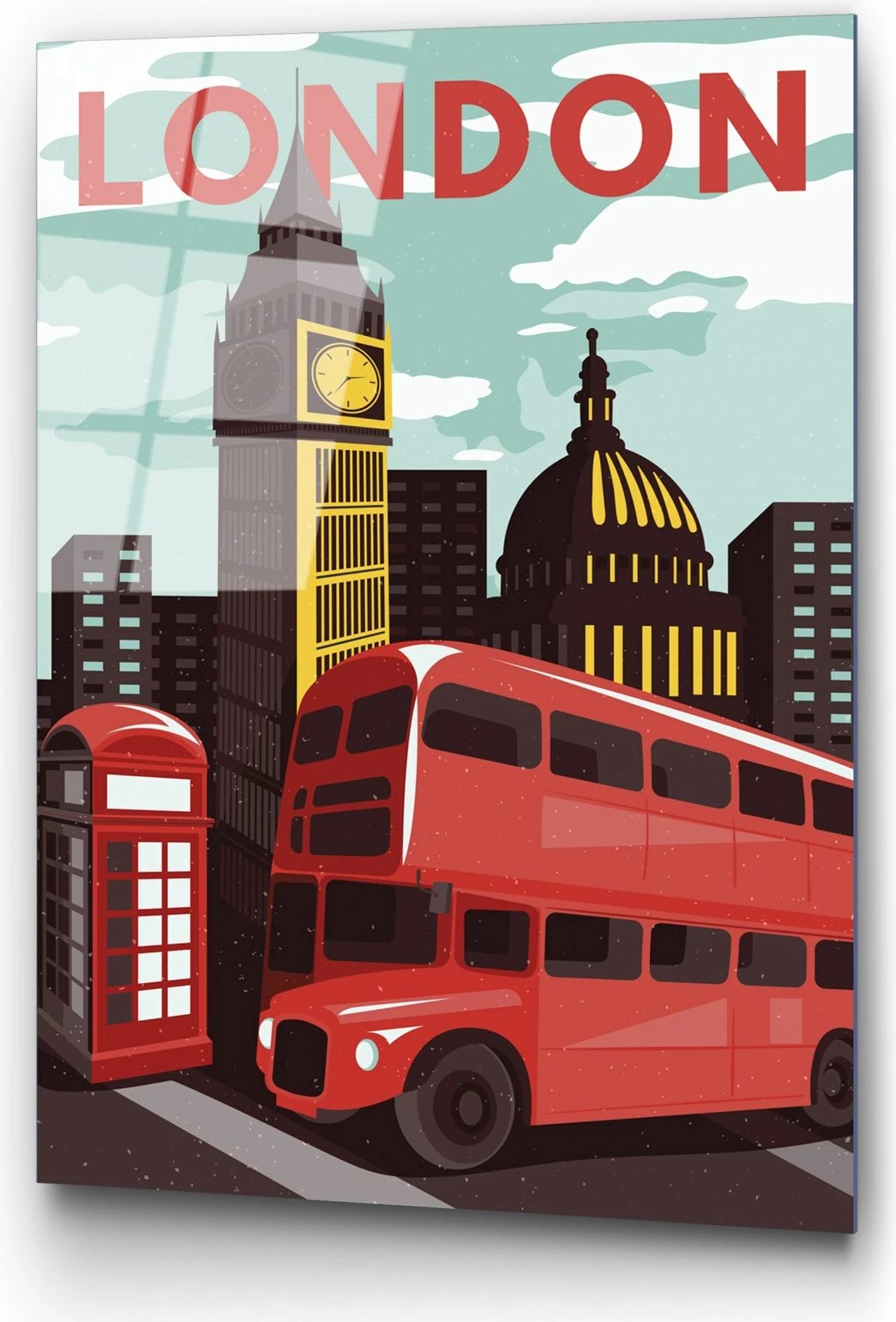 Pikturë dekorative prej xhami të temperuar, Wallity UV-1020, 30x45cm