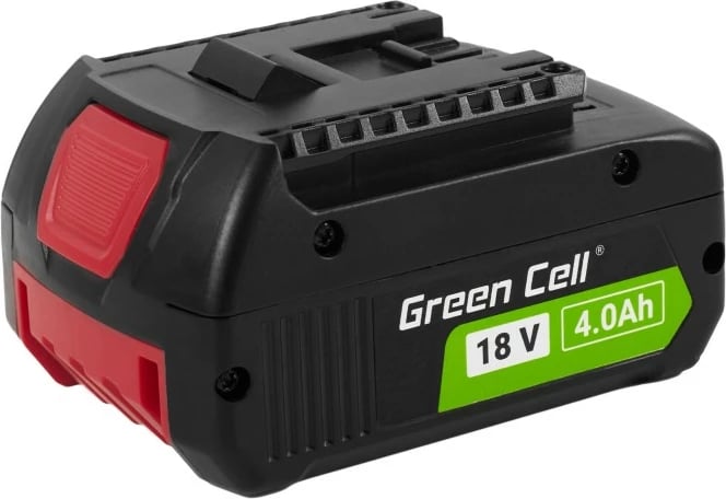 Bateri rikarikueshme Green Cell PTBO18V4 për vegla Bosch 18V, 4Ah, Li-Ion, e zezë