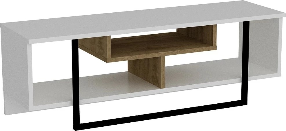 Komodë TV Hanah Home, Asal (120), e bardhë, ud, e zezë Komodë TV Hanah Home, Asal (120), e bardhë, ud, e zezë