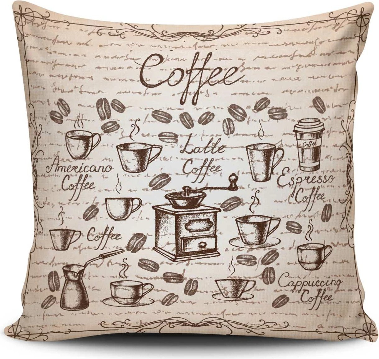 Jastëk dekorativ Aberto Design, NKRLNT-391, shumëngjyrësh, 43x43cm