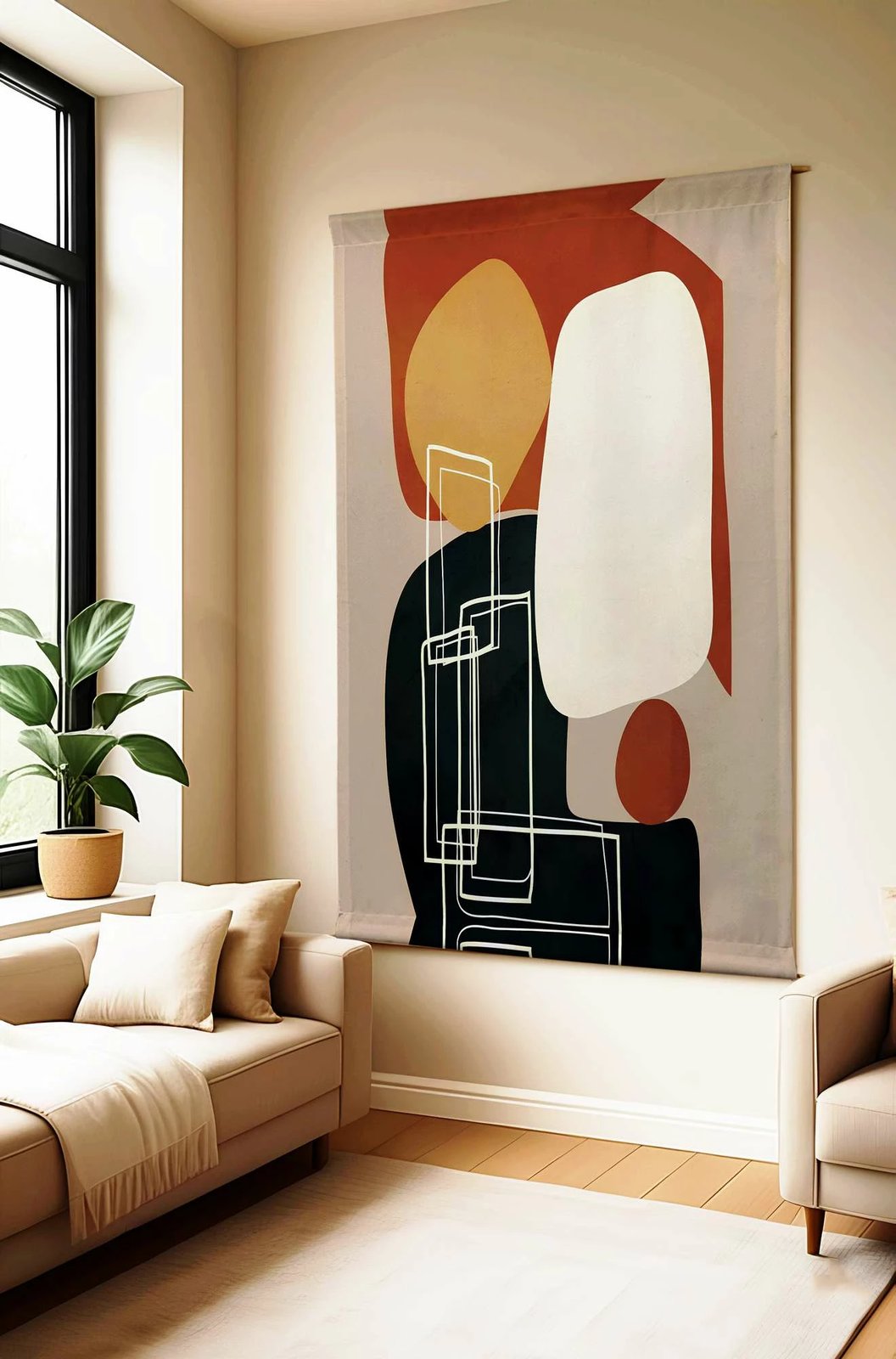 Pikturë dekorative poliestër, Wallity Polybaby, shumëngjyrëshe, 100x140cm