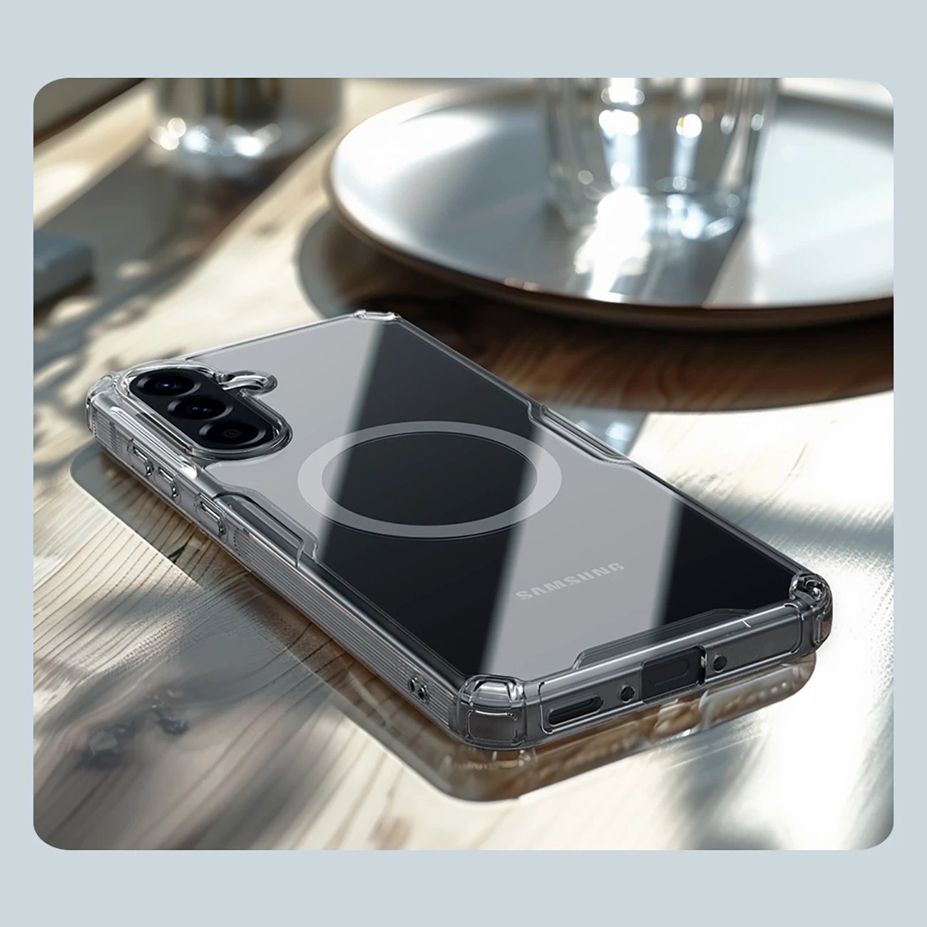 Mbështjellës Nillkin Nature Pro Magnetic për Samsung Galaxy A56 5G, Transparent