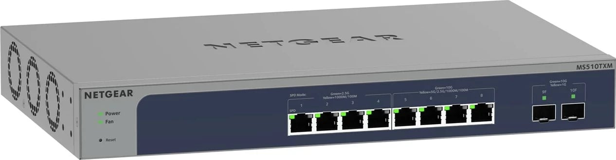 Switch NETGEAR 8-Port Multi-Gigabit/10G Ethernet Smart Managed Pro me 2 Porta SFP+, Gri