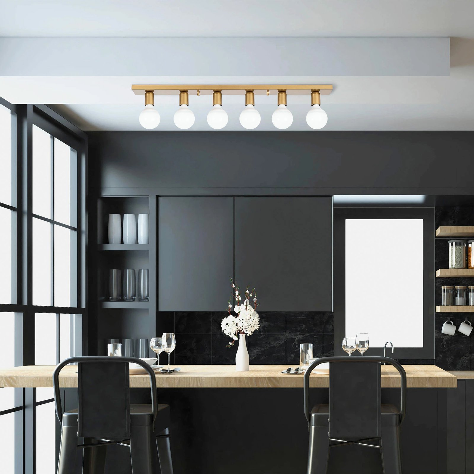 Llambë varëse Opviq, Mirro - 12227, ngjyrë ari, 91x10x10cm