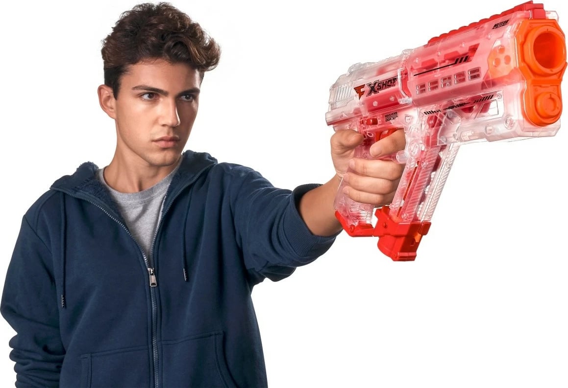 Blaster lodër ZURU X-Shot FaZe Respawn Round 12, transparent, portokalli/kuqe Blaster lodër ZURU X-Shot FaZe Respawn Round 12, transparent, portokalli/kuqe
