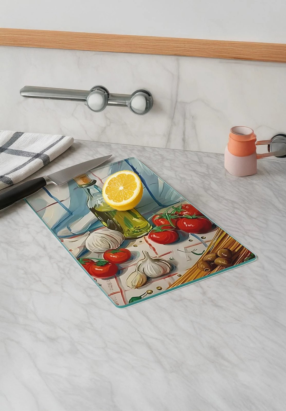 Dërrasë prerëse prej qelqi të temperuar, shumëngjyrëshe, Hermia, Kes-00033, 30x40cm Dërrasë prerëse prej qelqi të temperuar, shumëngjyrëshe, Hermia, Kes-00033, 30x40cm