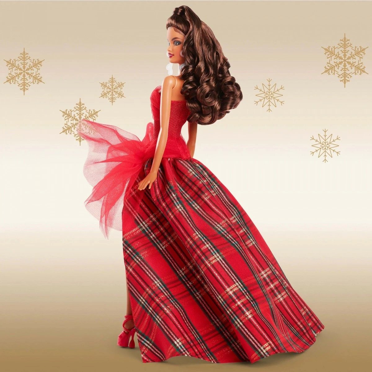 Kukull Barbie Mattel Holiday Brunette Doll, Barbie Signature, HRM67, e kuqe, koleksion Kukull Barbie Mattel Holiday Brunette Doll, Barbie Signature, HRM67, e kuqe, koleksion
