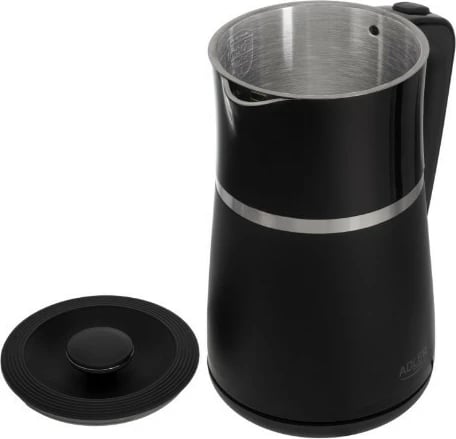 Ujëzjerë elektrik Adler AD 1355b 1.7 L 2200 W mur i dyfishtë bazë rrotulluese e zezë