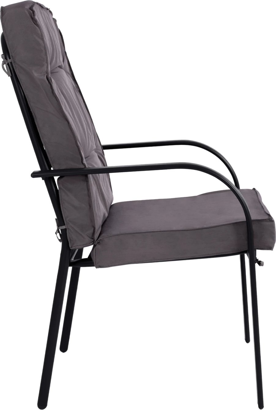 Karrige metalike Endika FH5680.01 ngjyrë gri me jastëk 60x71x105 cm