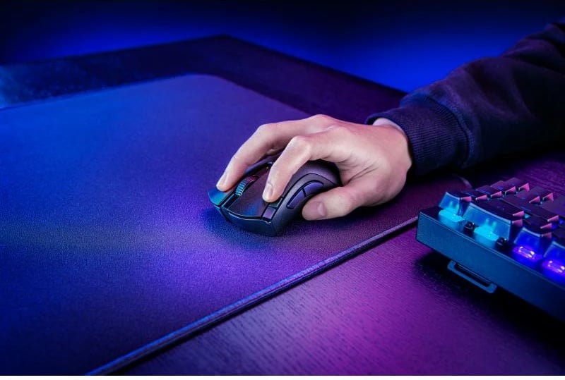 Maus, Razer, DeathAdder V2 X HyperSpeed RZ01-04130100-R3G1, pa kabllo, Bluetooth & 2.4 GHz HyperSpeed, 7 butona të programueshëm, i zi