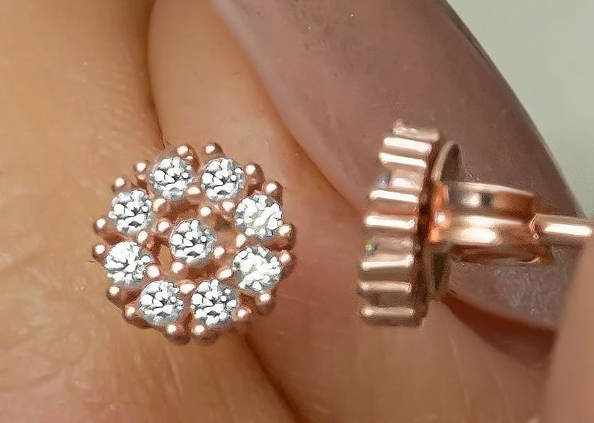 Vathë argjendi Jumeon, ngjyrë ari rozë, NRZ999495