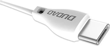 Kabllo USB në USB-C, Dudao L4T, 1m, 2.1A, USB 2.0 480 Mbps, e bardhë