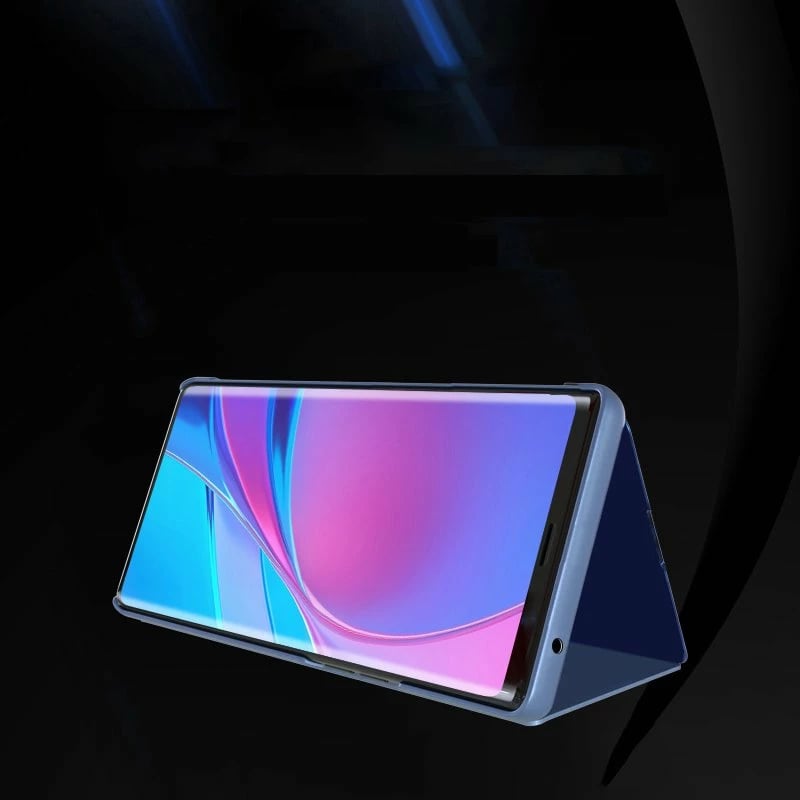 Mbështjellës Hurtel Clear View Case për Samsung Galaxy A72 4G, Kaltër