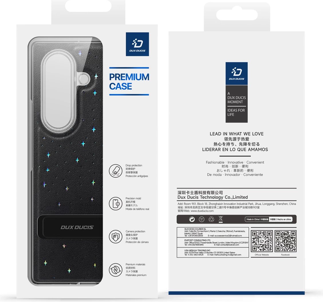 Mbështjellës Dux Ducis Stex për Samsung Galaxy Z Fold7, i zi