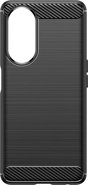 Mbështjellës Hurtel Carbon Case për Oppo A98 5G, i zi