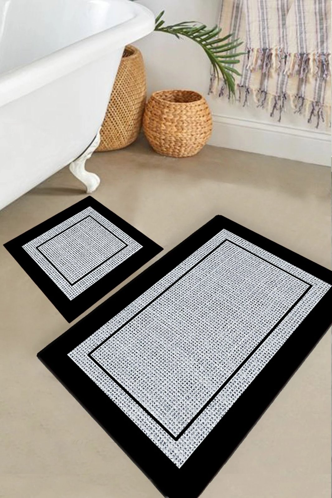 Set tapetash për banjo (2 copë), Mijölnir, Regona, ngjyrë gri