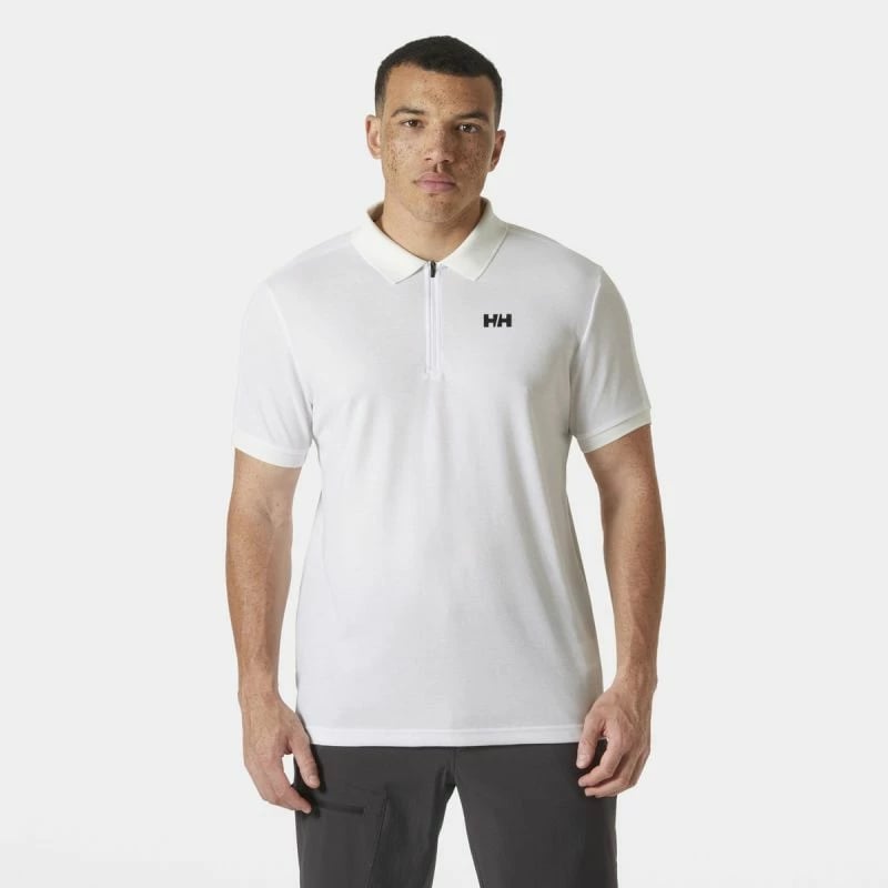 Maicë polo me zip për meshkuj Helly Hansen, e bardhë