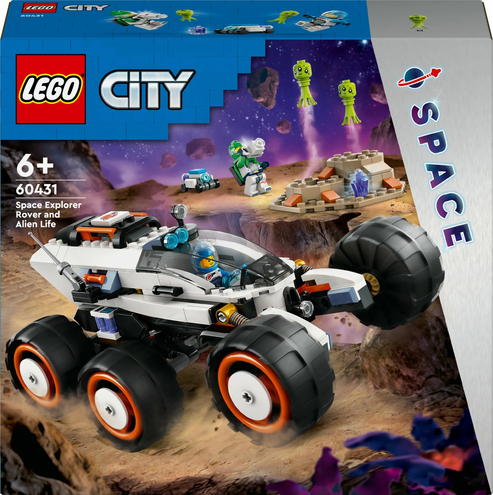 Set ndërtimi LEGO City 60431, rover hapësinor, 311 pjesë, shumëngjyrësh