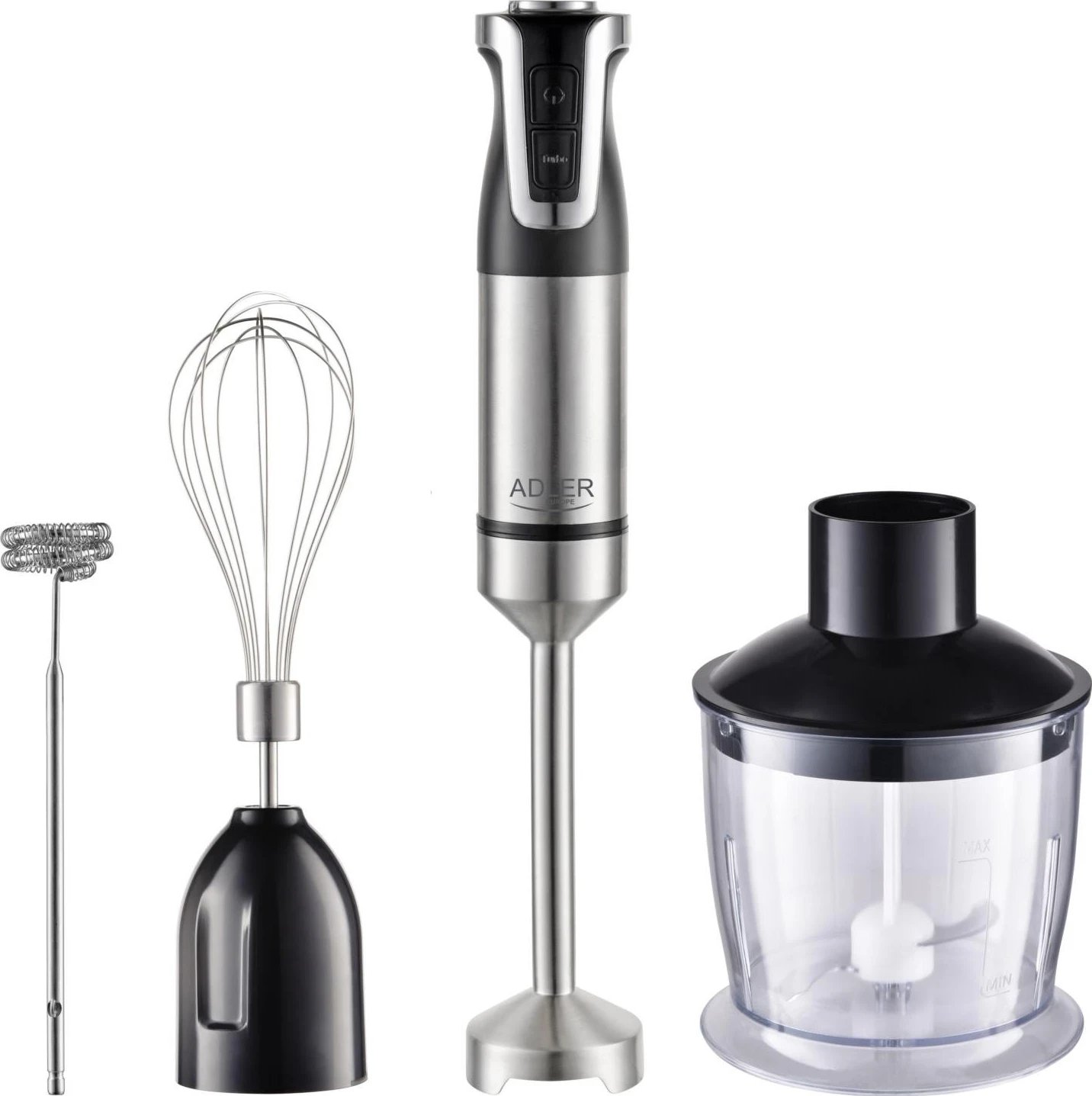 Blender manual Adler AD 4627, 1200W, 20 shpejtësi, zi-argjendtë
