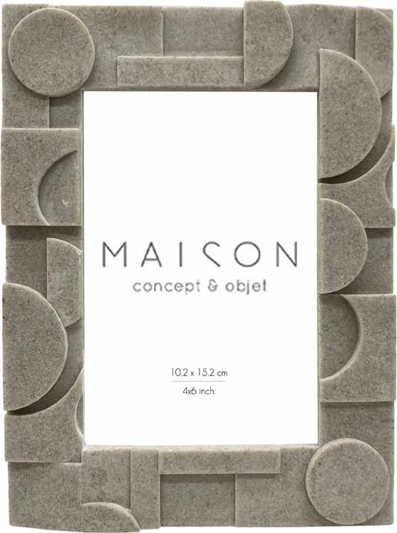 Kornizë fotoje Rock, polirezine, xham, bezhë, 16x2x21cm