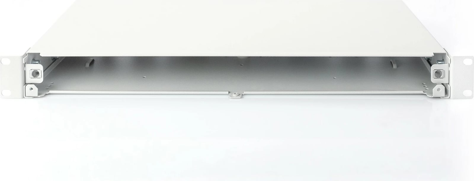 Kutia për fibra optike Digitus, përbrenda, çeliku, 428x240x44mm, quick lock
