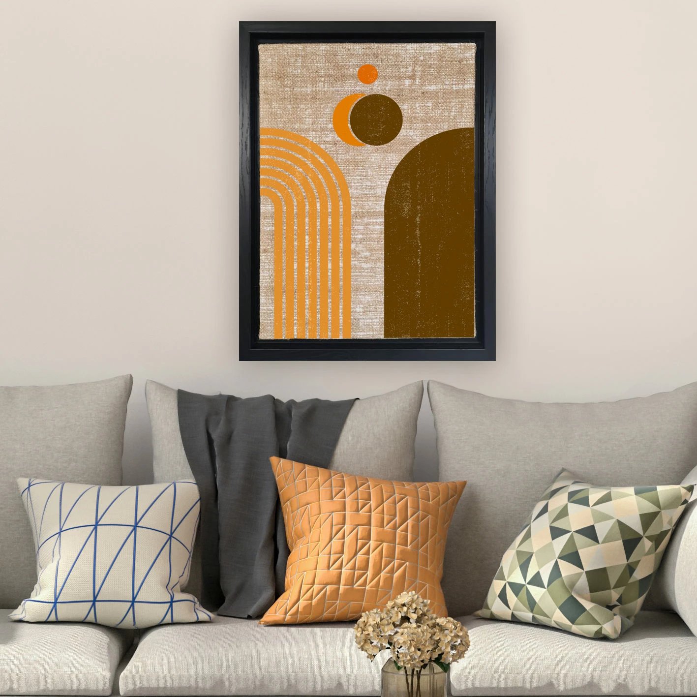 Pikturë dekorative në kanavacë, shumëngjyrëshe, Wallity LSJ51816809701, 46x66cm