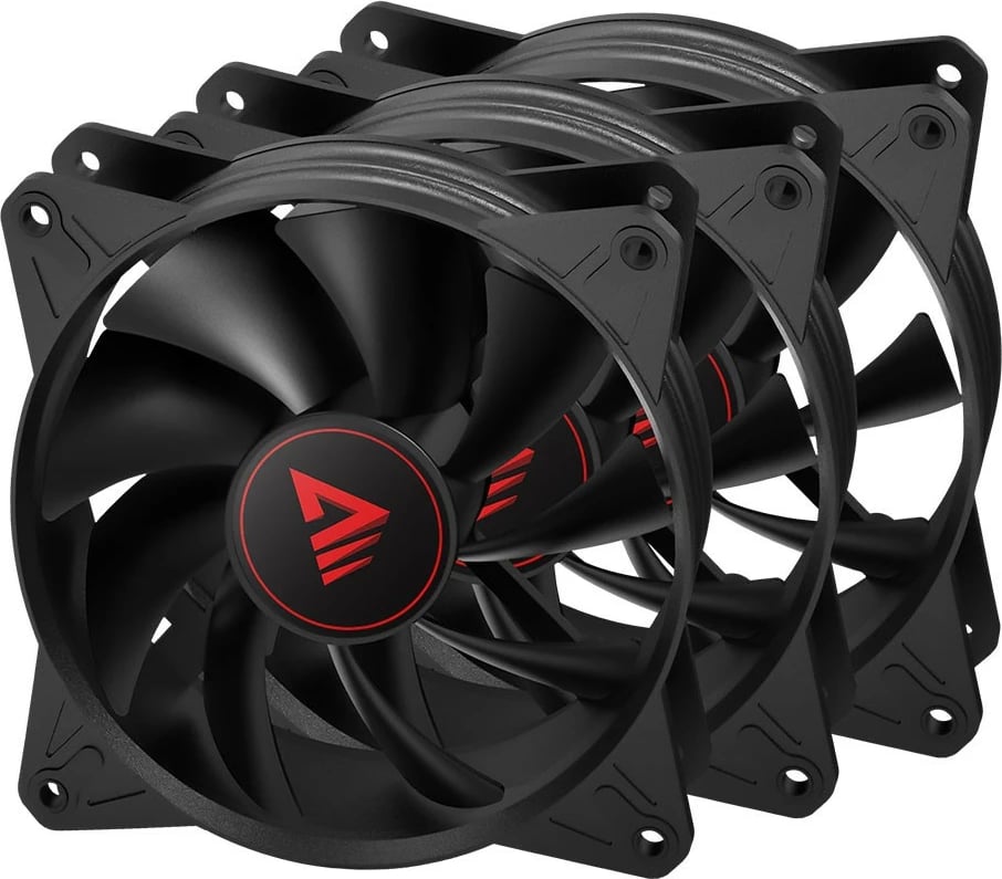 Set ventilatorësh kompjuteri Savio Blade X1, 120mm, 3 x 4-pin PWM, i zi