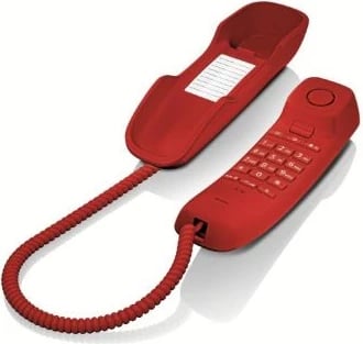 Telefon fiks Gigaset-Siemens DA210, i kuq 